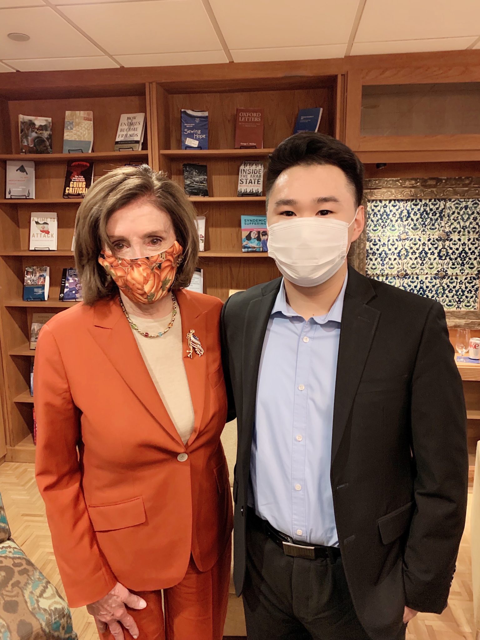 Speaker of the U.S. House of Representatives, Nancy Pelosi and Brian Zhu