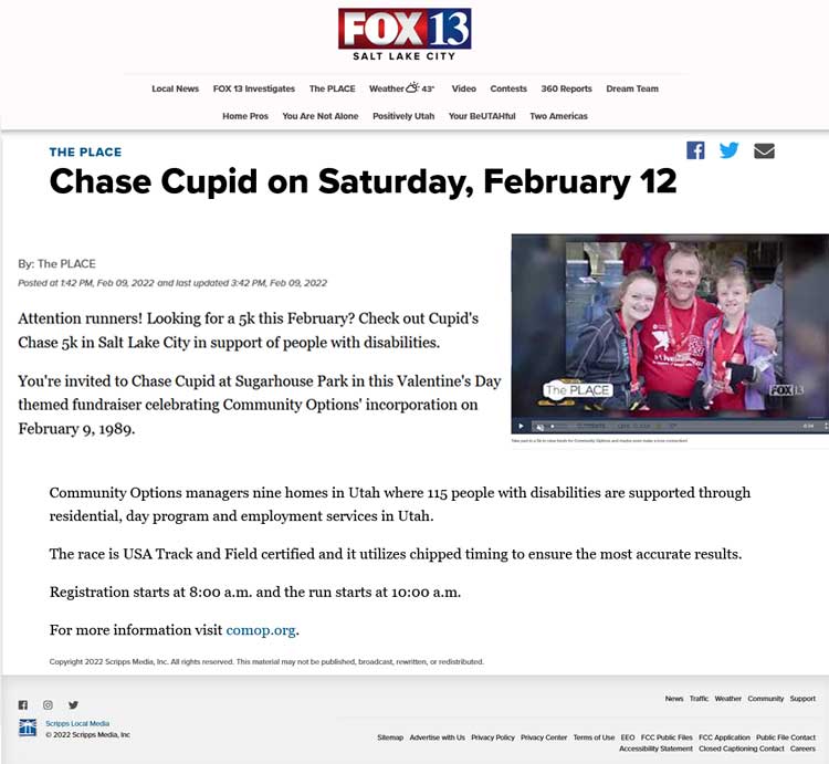 fox13now.com The Place - Chase Cupid on Saturday, February 12, 2022