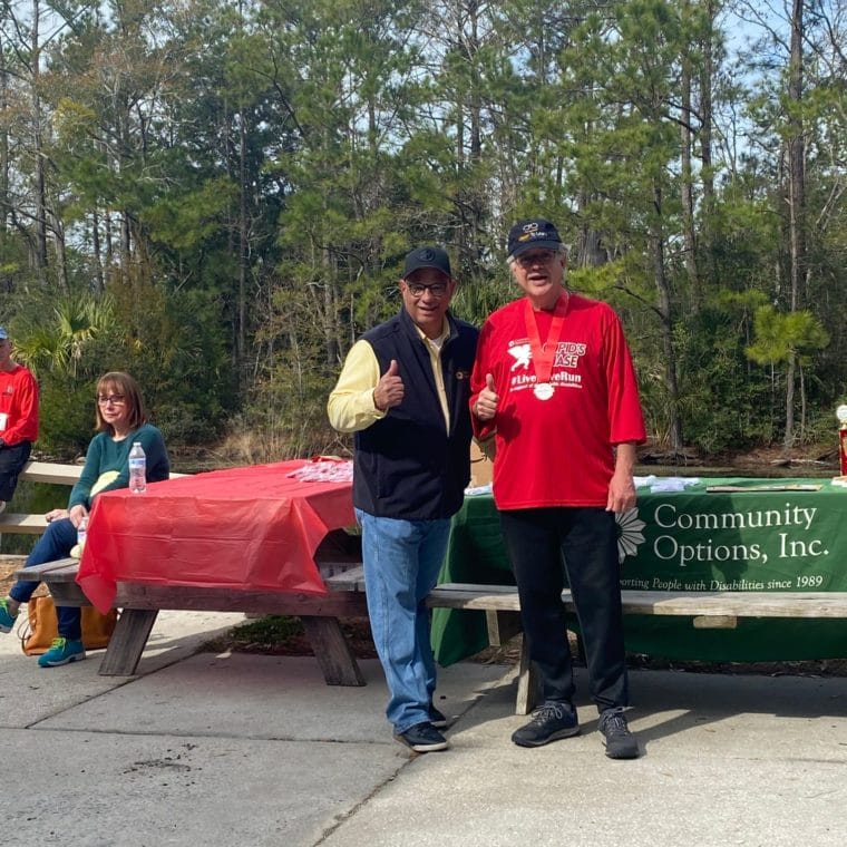 Community Options' Executive Director Alan Rose with Mayor John Tecklenburg in Charleston, South Carolina
