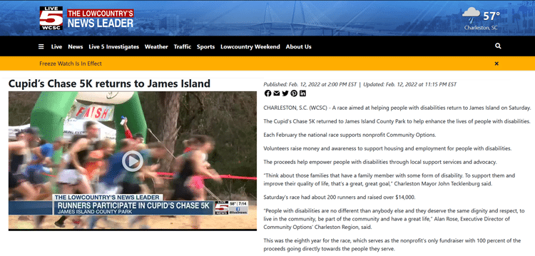 2022 Cupids Chase 5k Returns To James Island Live5news