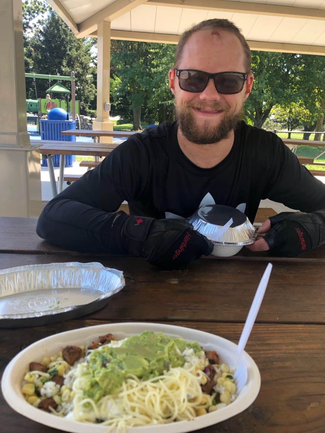 Cody grinning on the job (per usual)!