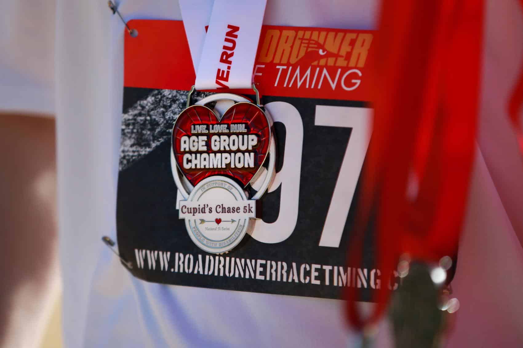 The Cupid's Chase 5K Run features two medals, one for participation and another for the winner of the age group. This year the run took place on February 12, 2022 at Reid Park. Ana Beltran, Arizona Daily Star
