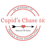 Cupids Chase 5K Logo. In support of people with disabilities. National 5K series.