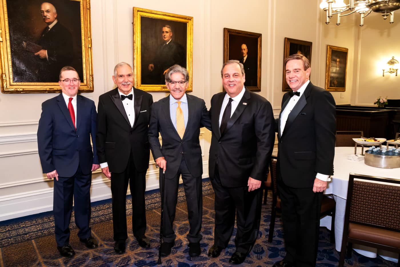 Community Options Treasurer James Buckley, Community Options Enterprises Chairman Philip Lian, Geraldo Rivera, Governor Chris Christie, and Community Options President and CEO Robert Stack