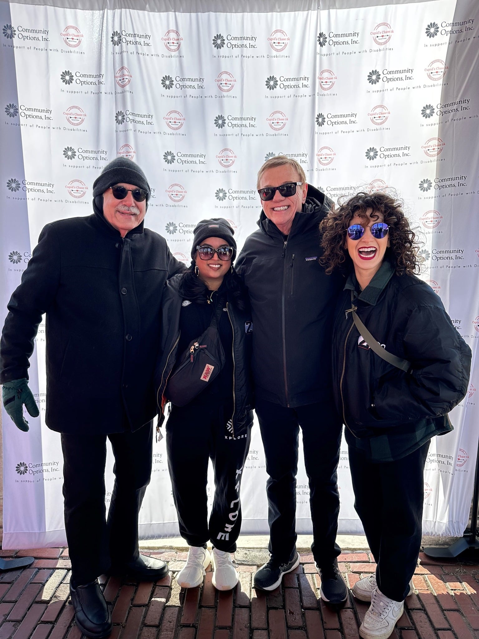 Philip Lian and Robert Stack along with Z100 personalities Medha Gandhi and Sam Rosalie