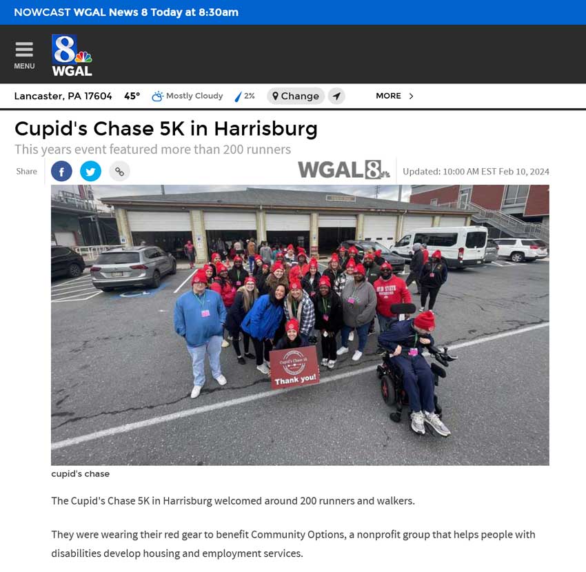 Cupid's Chase 5K in Harrisburg - wgal.com