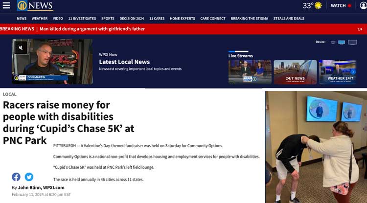 Racers raise money for people with disabilities during Cupid’s Chase 5K at PNC Park - wpxi.com