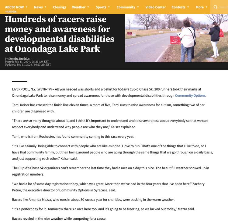 Hundreds of racers raise money and awareness for developmental disabilities at Onondaga Lake Park - informnny.com