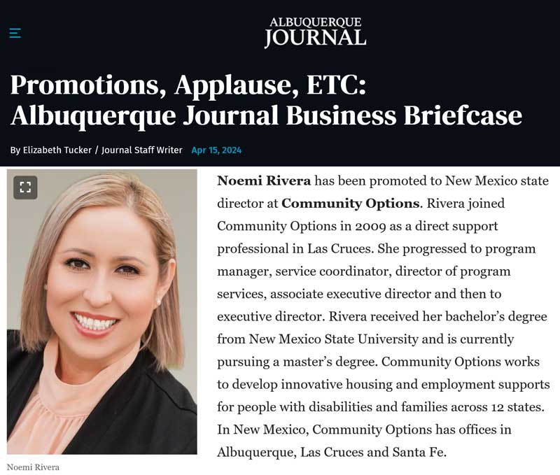 Promotions, Applause, ETC: Albuquerque Journal Business Briefcase - abqjournal.com