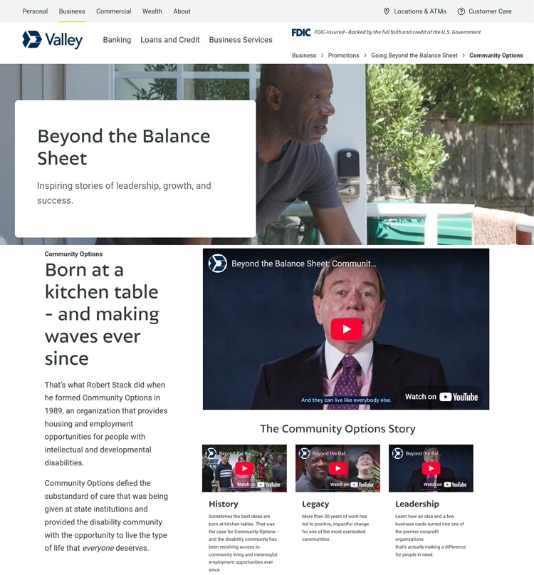 Community Options - Born at a kitchen table - and making waves ever since - https://www.valley.com/business/promotions/beyond-the-balance-sheet/community-options