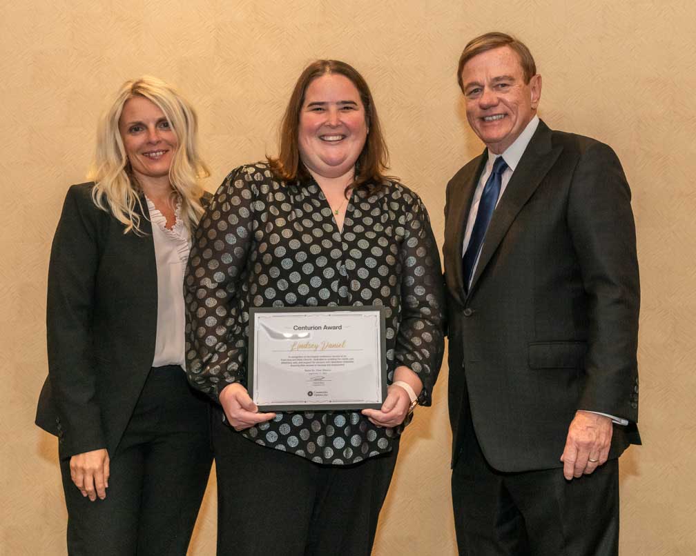 Robert Stack Founder, President and Chief Executive Officer of Community Options and Svetlana Repic-Qira, Executive Vice President present Lindsey Daniel, South Carolina State Director with the Centurion Award In recognition of the longest continuous service as an Executive and State Director, dedicated to enabling the needs, joys, advocacy, care, and support for persons with disabilities statewide, ensuring their access to housing and employment Santa Fe, New Mexico September 17, 2024
