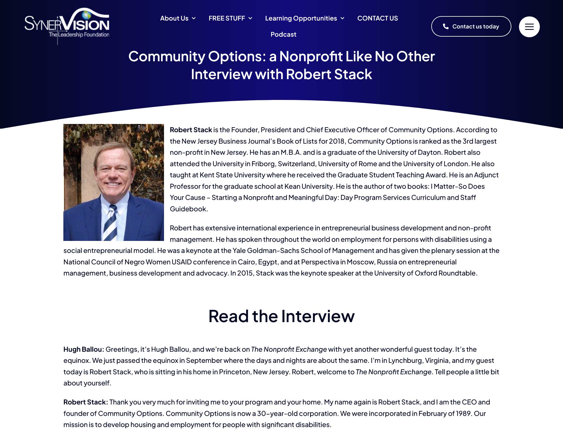 The Nonprofit Exchange synervisionleadership.org/2019/09/24/npe-community-options/