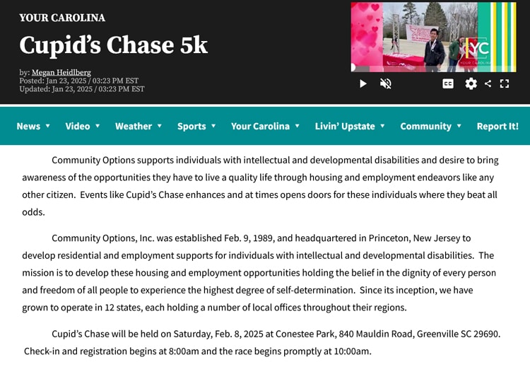 2025 Cupid’s Chase 5k Greenville SC - wspa.com
