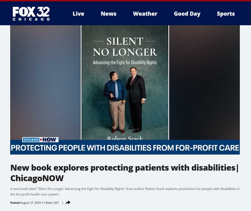 FOX 32 Chicago Interviews Robert Stack on Advancing Disability Rights