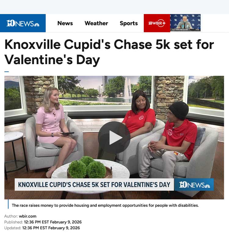 2026 Knoxville Cupid's Chase 5k set for Valentine's Day -  wbir.com online article