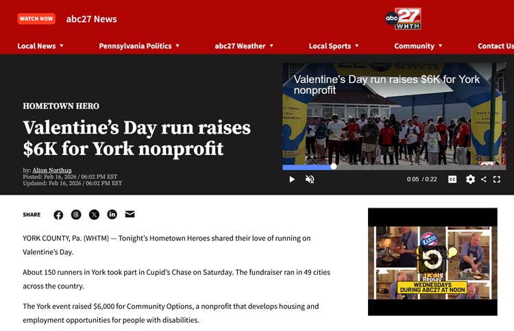 Valentine’s Day run raises $6K for York nonprofit - abc27.com
