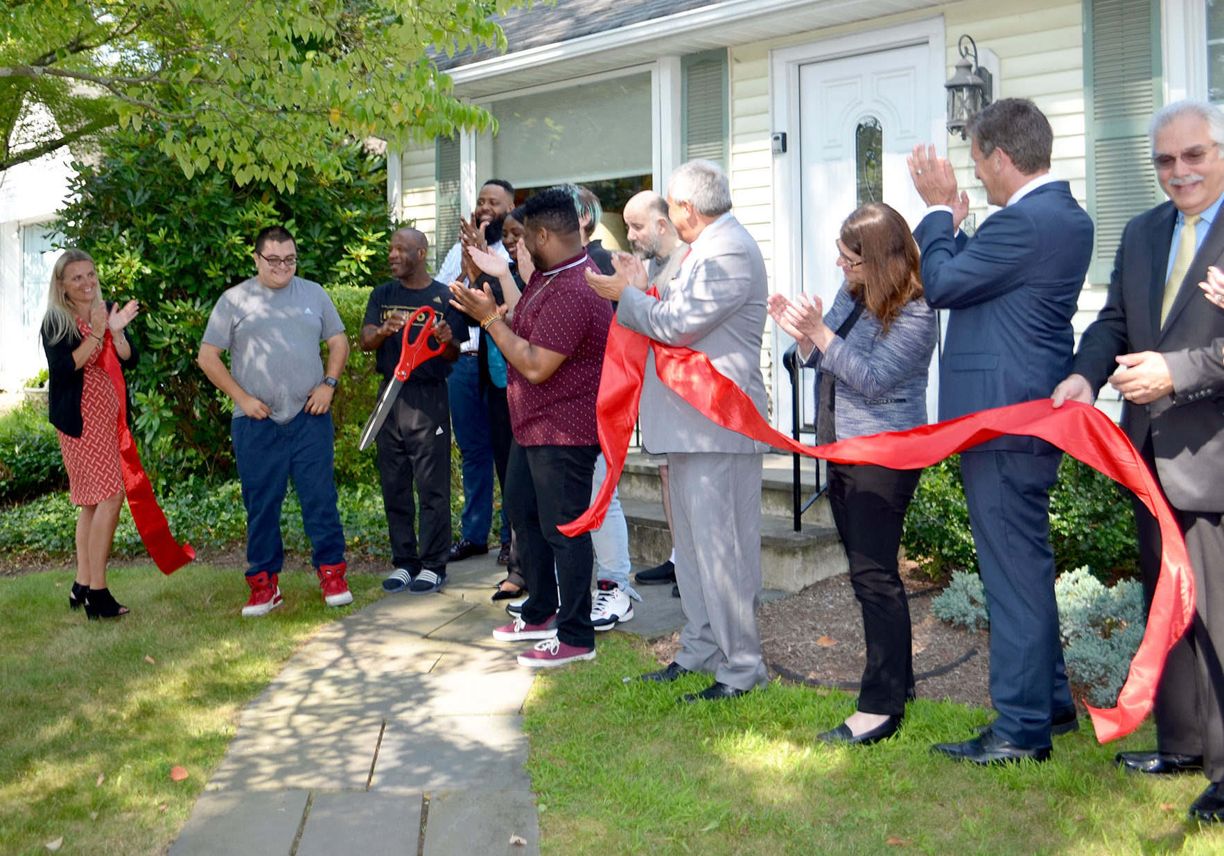 Community Options, Inc. of Mercer County celebrated the grand opening of a new home in Princeton, NJ with a ribbon cutting ceremony at 11 a.m.. Senator Kip Bateman, Assemblyman Andrew Zwicker, Mayor Liz Lempert and members of the Princeton Council as well as Board Members- Phyllis L. Marchand, Phil Lian, James Spano, were in attendance.