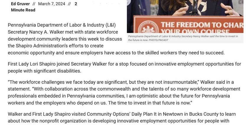 Need to succeed: Shapiro Administration, workforce leaders address state’s labor future - lvb.com