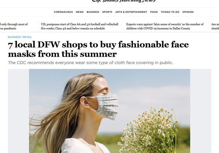 7 local DFW shops to buy fashionable face masks from this summer